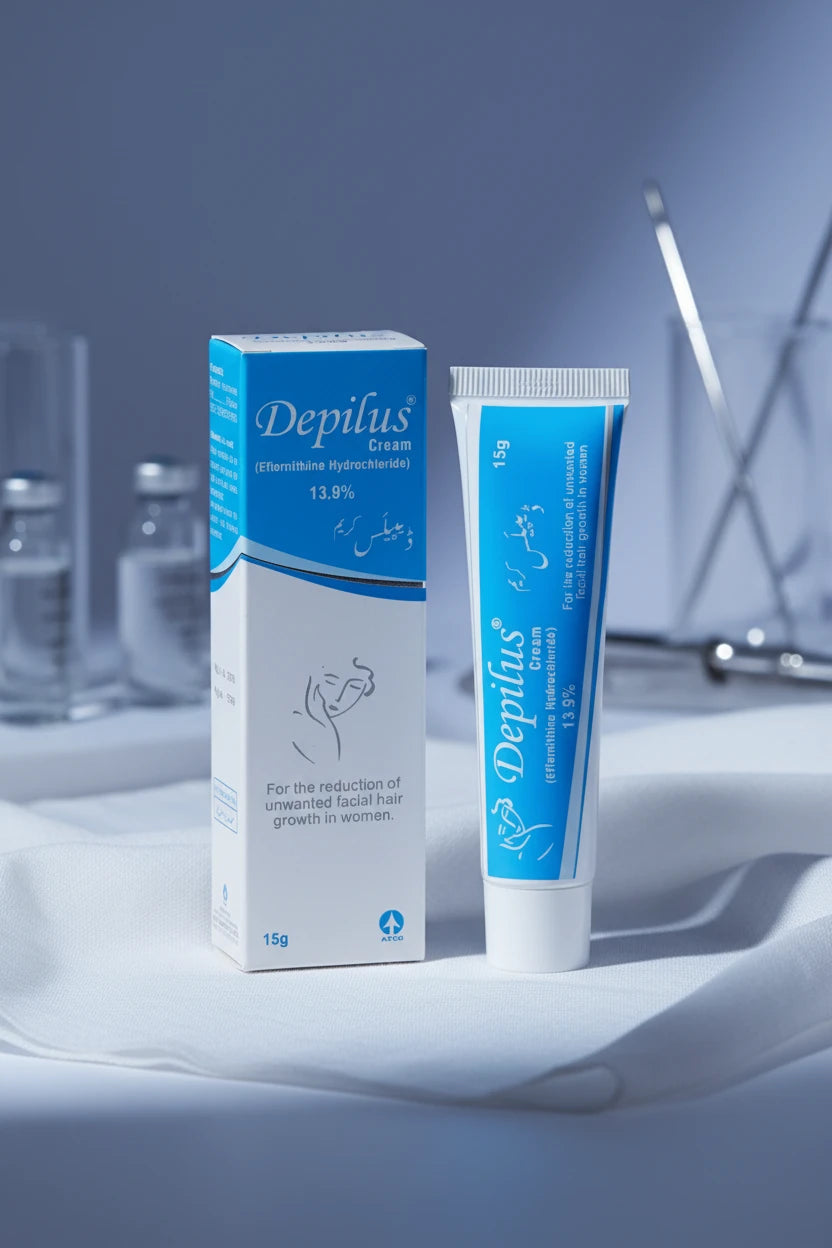 Depilus Cream (Eflornithine Hydrochloride 13.9%) 15grm