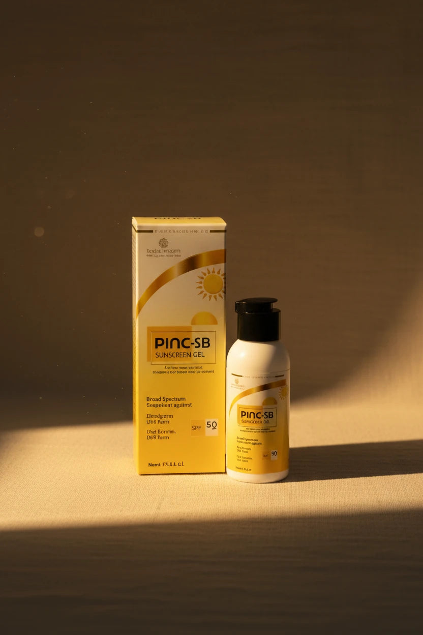 Pinc-SB Sunscreen Gel SPF Protection 60ml by Olene Pharma – Matte Finish for Oily & Acne Skin