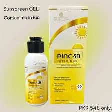 Pinc-SB Sunscreen Gel SPF Protection 60ml by Olene Pharma – Matte Finish for Oily & Acne Skin