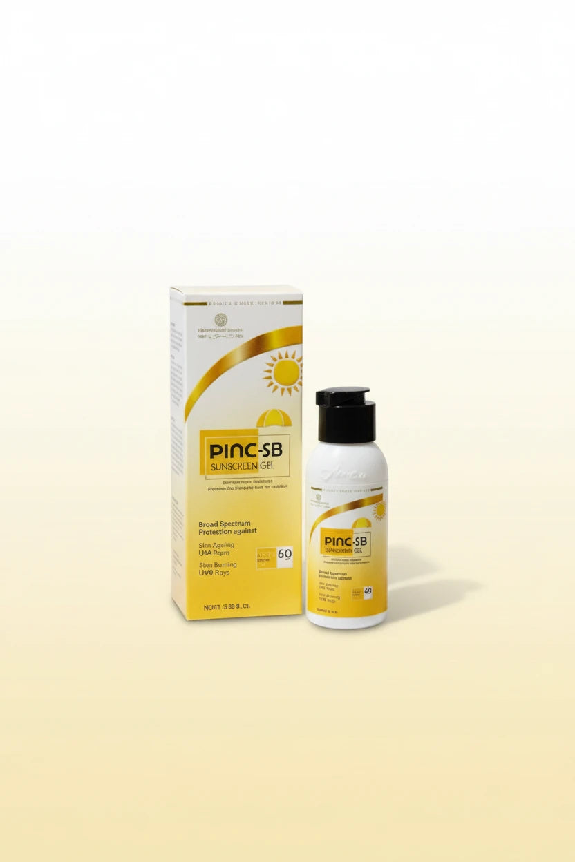 Pinc-SB Sunscreen Gel SPF Protection 60ml by Olene Pharma – Matte Finish for Oily & Acne Skin